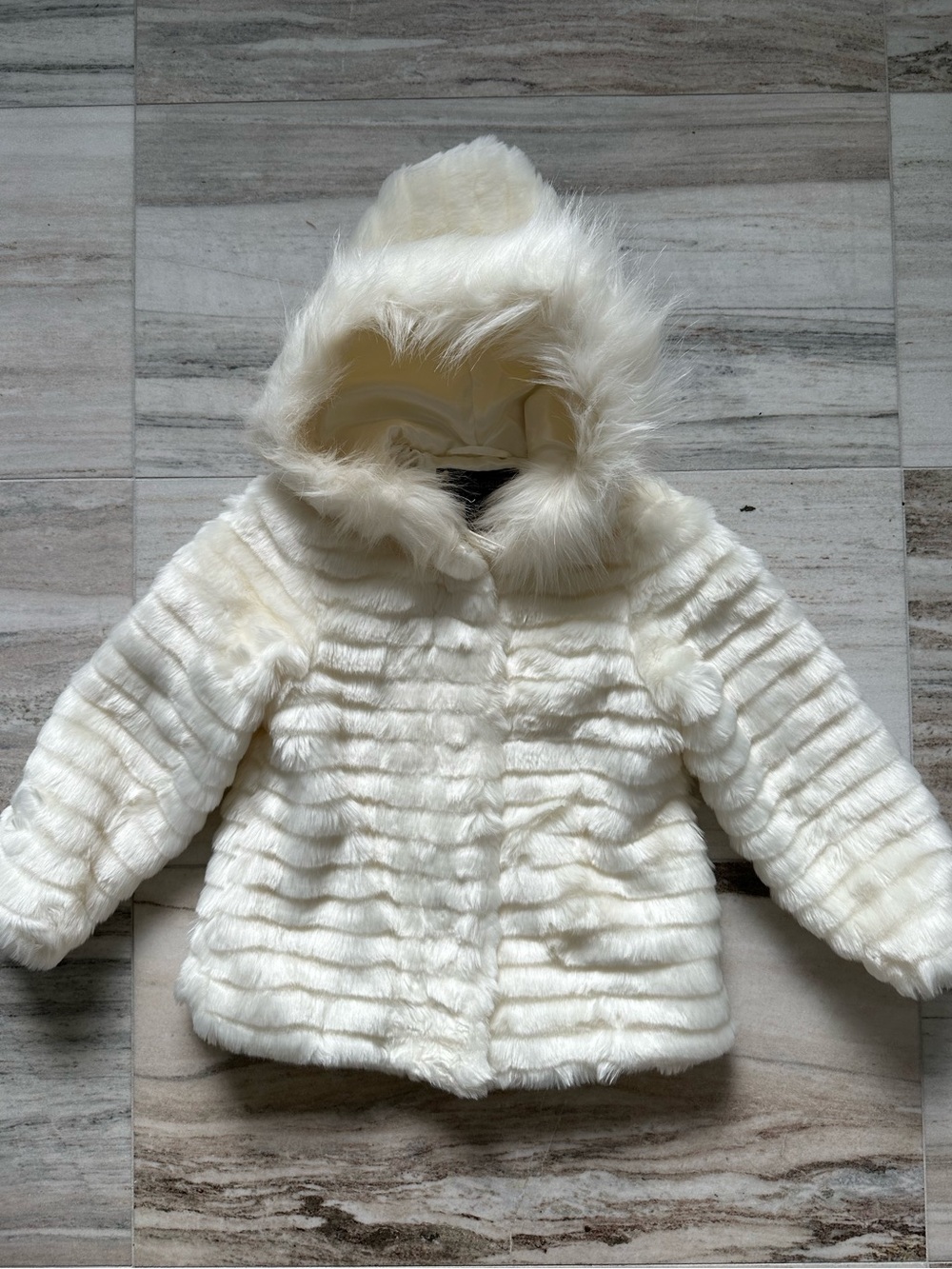 Rothschild Girls Faux Fur Hooded Puffer Jacket